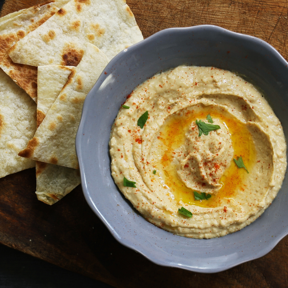 Eating Vegan on a Budget - Pita Chips and Hummus