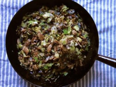 Shredded Brussel Sprouts with Mushrooms_Img0